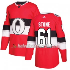 Miesten NHL Ottawa Senators Pelipaita Mark Stone 61 Adidas 2017-2018 Punainen 100 Classic Authentic